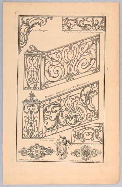 Dekoratif Metal İşleri için Çeşitli Tasarımlar by Unknown artist