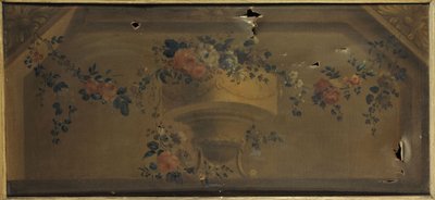 Bir niş içinde çiçek vazosu. 1769 ve 1789 yılları arasında (tuval üzerine yağlıboya) by Unknown artist