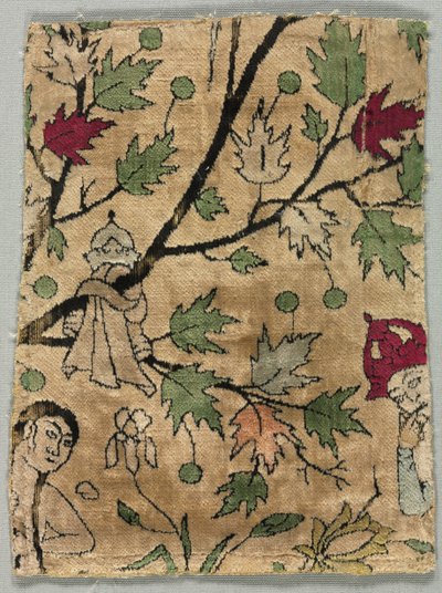 Kadife Parçası, Khusrau Şirin Banyosunu Görüyor by Unknown artist