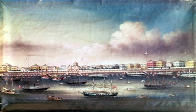 1850 dolaylarında Şanghay Limanı