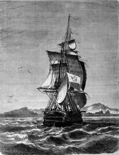 1857 yılında Hint Okyanusu