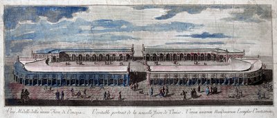 Venedik, İtalya fuarının görünümü. 18. yüzyıldan gravür. by Unknown artist