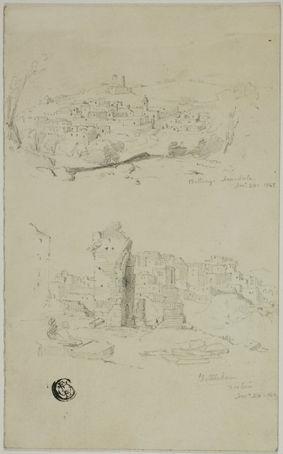 Bethany ve Bethlehem manzaraları by Unknown artist