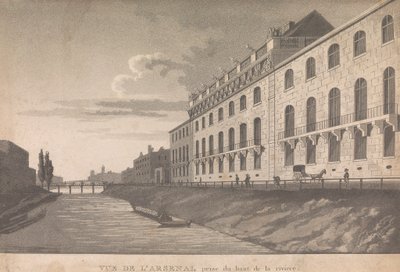 Nehrin tepesinden L'Arsenal'in yükselişinin görünümü; sayfa 10 (Birinci Cilt) by Unknown artist