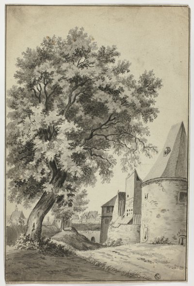 Duvarlı Köy ve Uzun Ağaç by Unknown artist
