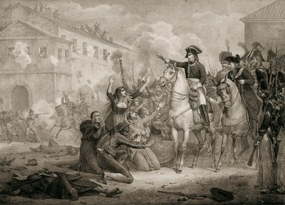 İspanya Bağımsızlık Savaşı (1808-1814): İspanyollar Napolyon'a acıma diliyor. Madrid, Ulusal Kütüphane. by Unknown artist