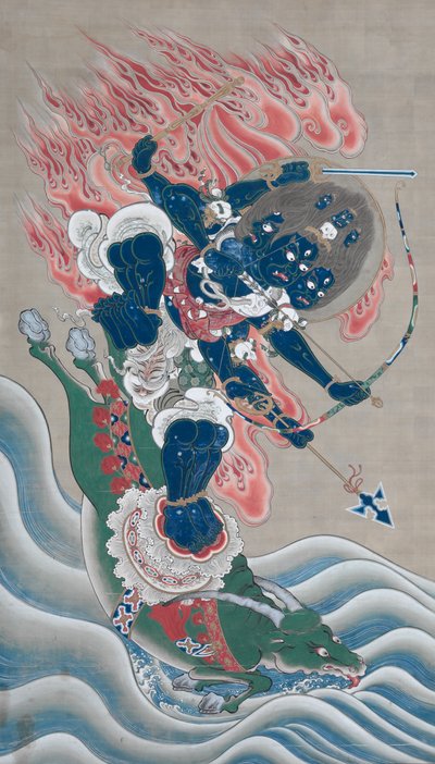 Büyük Huşu uyandıran Gücün Bilgelik Kralı (Daiitoku Myōō) by Unknown artist