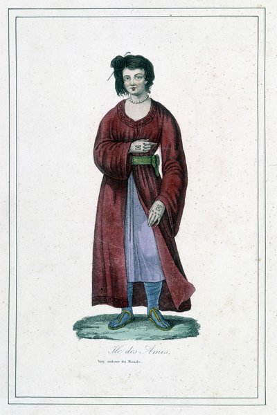 Arkadaş Adasının Kadını - “” Albüm des voyages” da by Unknown artist