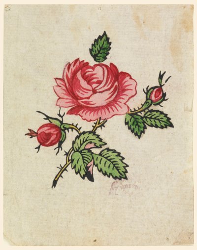 Baskılı Tekstil için Tahta Kalıp Deneme Kanıtı by Unknown artist