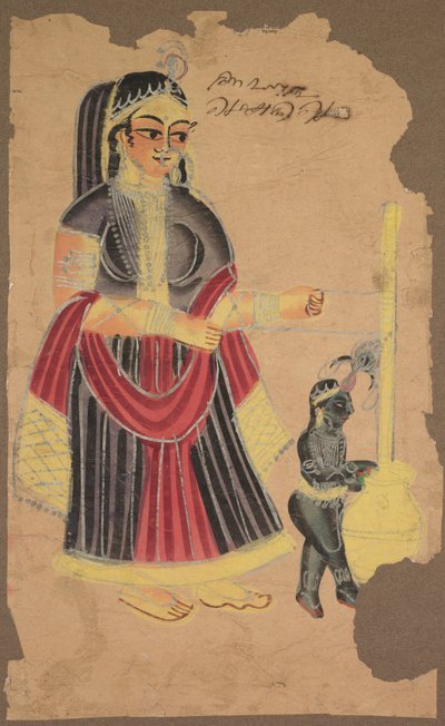 Yasoda ve Krishna by Unknown artist