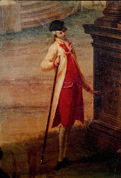 Venedik aristokrasisinin genç adamı Detay. Anonim resim. 18. yüzyıl Galleria del 'Accademia, Venedik by Unknown artist