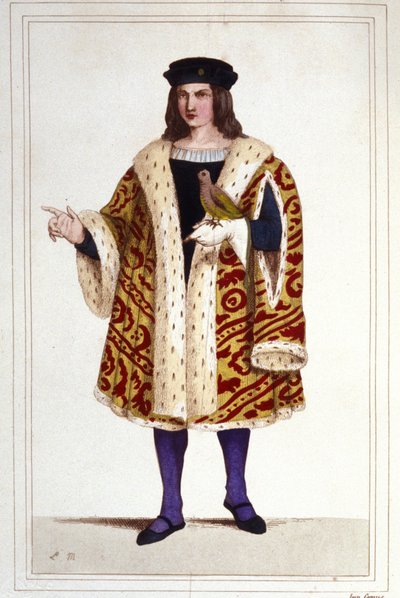 Guillaume de Montmorency'nin portresi (yaklaşık 1453 - 1531) 1830 gravürü. by Unknown artist