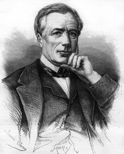 Xavier Marmier (1809-1892), Fransız yazar. by Unknown artist