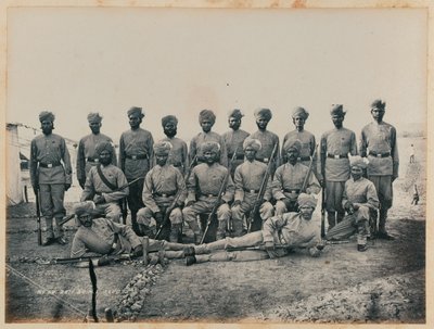 28 Bombay Yerli Piyade Sepoys by Unknown photographer