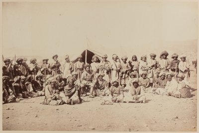 Bir durbarda Afgan kabile üyeleri by Unknown photographer