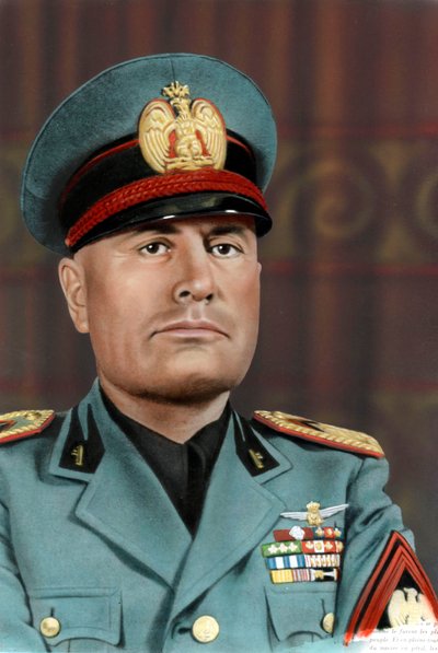 Benito Mussolini, 1940 yılında (fotoğraf) by Unknown photographer