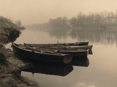 Arno, Floransa#39;daki tekneler by Unknown photographer