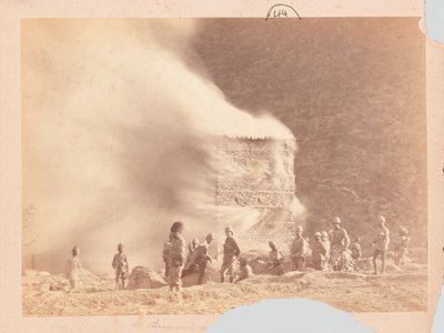 Bir yerleşimin yakılması, Kara Dağ seferi by Unknown photographer