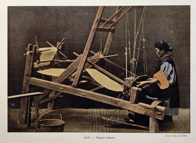Çinli dokumacı, 19. yüzyılın sonlarında. by Unknown photographer