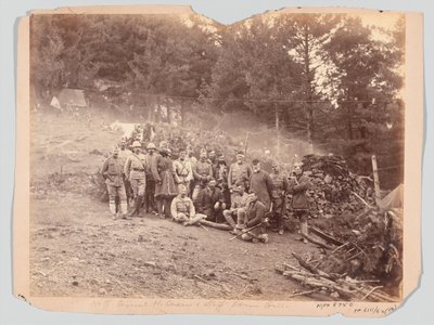 General McQueen ve personel, Kara Dağ seferi by Unknown photographer
