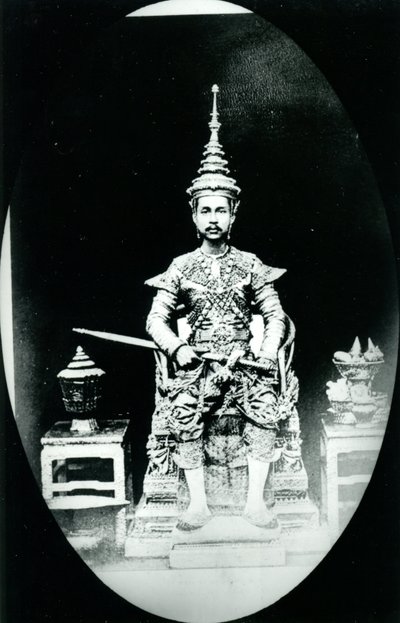 Kral Chulalongkorn, 1880 dolayları (s/b fotoğraf) by Unknown photographer