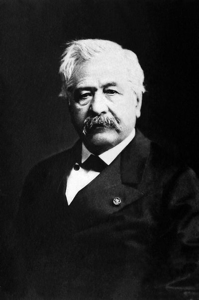 Ferdinand de Lesseps (1805-1894), Fransız diplomat ve girişimcinin portresi. by Unknown photographer