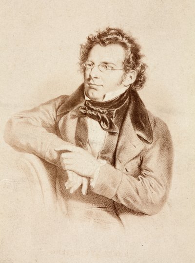 Franz Schubert'in Portresi, 1860'lar dolayları (baskı) by Unknown photographer