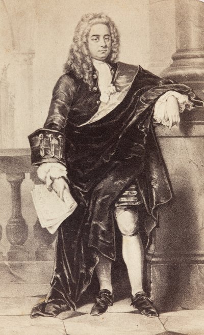 George Frideric Handel'in Portresi, 1860'lar (baskı) by Unknown photographer