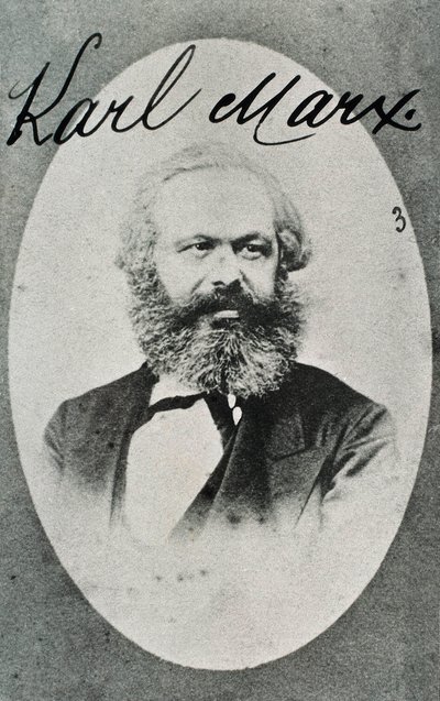 Alman filozof ve ekonomist Karl Marx