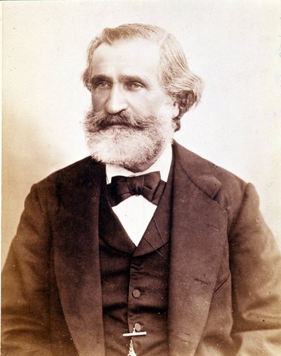 1870 civarında Giuseppe Verdi'nin portresi. Milano Scala Müzesi by Unknown photographer