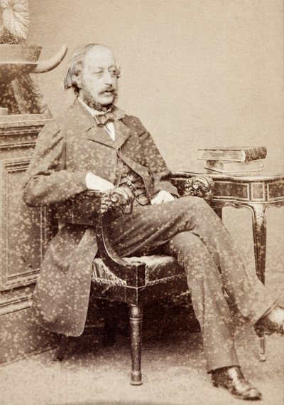 Stephen Heller'ın portresi, 1860'lar dolayları (s/b fotoğraf) by Unknown photographer