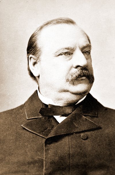 Stephen Crover Cleveland (1837-1908), Amerika Birleşik Devletleri Başkanı. by Unknown photographer