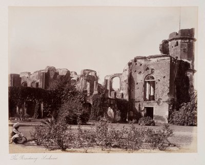 The Residency Lucknow, 1885 dolayları (sepya fotoğrafı) by Unknown photographer