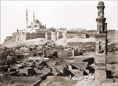 Kahire manzarası, 1870 civarında fotoğraf. by Unknown photographer
