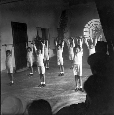 spor, beden eğitimi, okul spor salonu by Unknown photographer