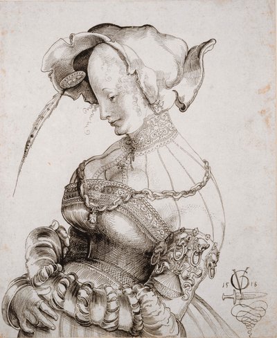 Yarım Şekilde Fahişe, 1518. by Urs Graf