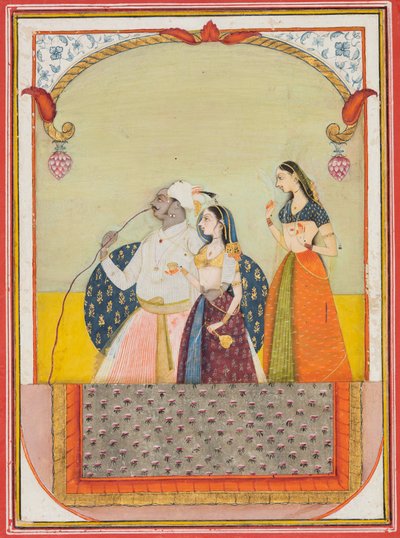 Maharaja Shri Anand Singh-ji ve Eşi by Ustad Murad