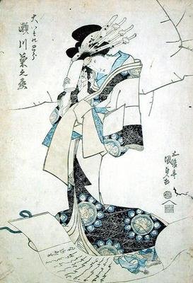 Bir Hanımefendinin Portresi (tahta baskı) by Utagawa Kunisada