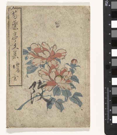 şakayık antolojisi Shukuyakutei bunshu (nesne üzerindeki başlık) by Utagawa (school of)