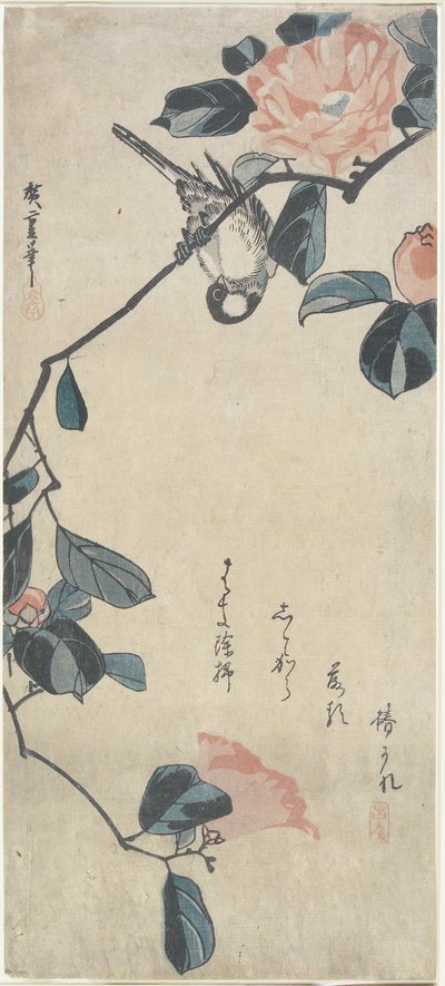 (Bird on Camellia), early 19th century by Utagawa Hiroshige