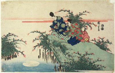 (Ayın Yansıması), 19. yüzyıl başı by Utagawa Hiroshige