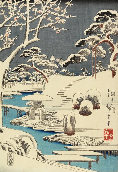 (Karla Kaplı Bahçe), Aralık 1854 by Utagawa Hiroshige