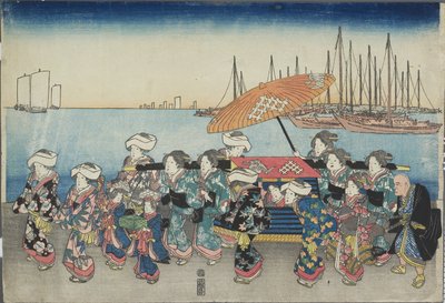 (Düğün Alayı), 19. yüzyıl ortası by Utagawa Hiroshige