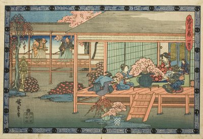 4. Perde (Yondanme), "Sadık Hizmetlilerin İntikamı (Chusingura)" dizisinden by Utagawa Hiroshige