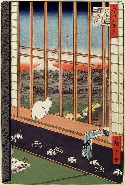 Asakusa pirinç tarlaları ve Torinomachi festivali. Seriden: Edo