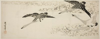 Azalan Kazlar by Utagawa Hiroshige