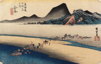 Uzak O_i Nehri Bankası, Kanaya, c. 1833 by Utagawa Hiroshige