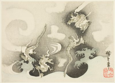 Bulutlar Arasında Ejderhalar by Utagawa Hiroshige