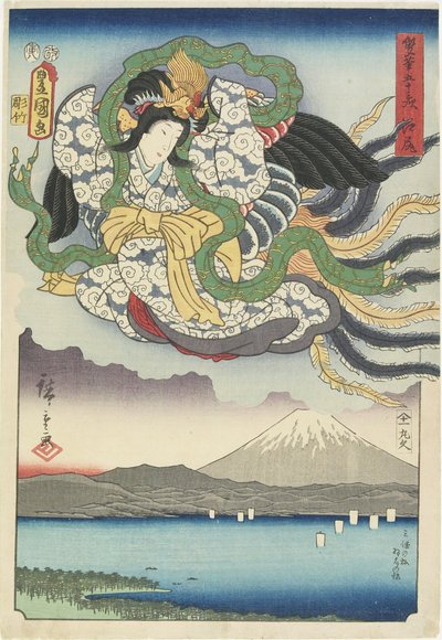 Ejiri, Ağustos 1854 by Utagawa Hiroshige