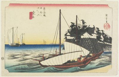 Shichiri Feribot Kapısı, Kuwana, 1833 dolayları by Utagawa Hiroshige